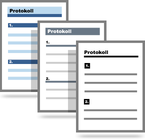 Protokoll erstellen, verteilen und archivieren